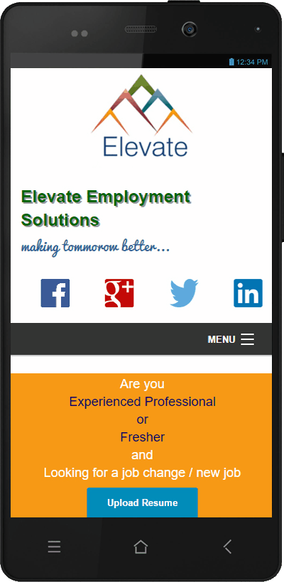 Elevate Employment Solutions Mobile Website